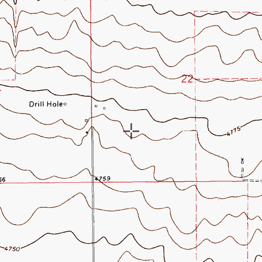 Topographic Map of 10372 Water Well, NM