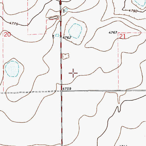 Topographic Map of 10388 Water Well, NM