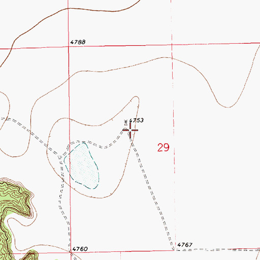 Topographic Map of 10767 Water Well, NM