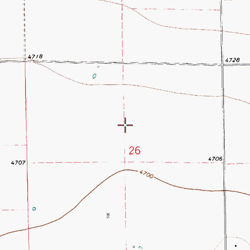 Topographic Map of 10277 Water Well, NM