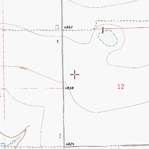 Topographic Map of 10271 Water Well, NM