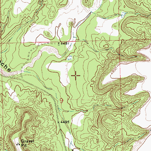 Topographic Map of 10270 Water Well, NM