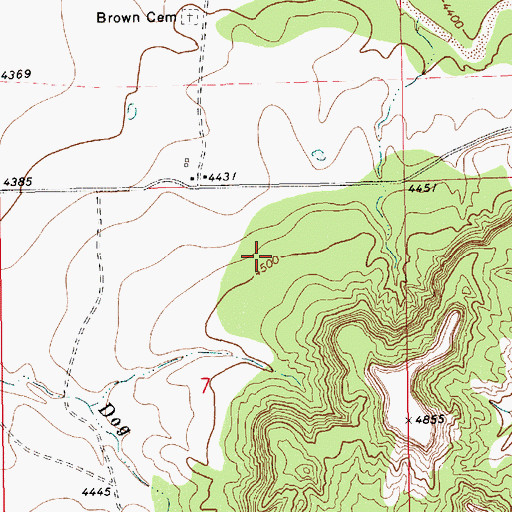 Topographic Map of 10269 Water Well, NM