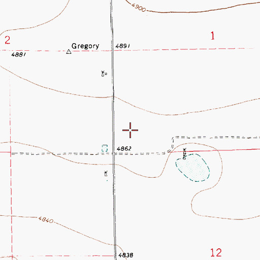 Topographic Map of 10267 Water Well, NM