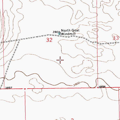 Topographic Map of 12629 Water Well, NM