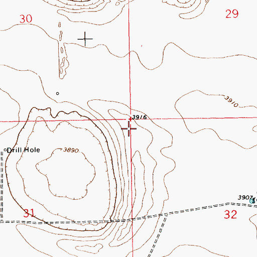 Topographic Map of 13187 Water Well, NM