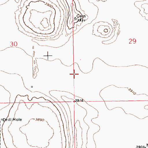 Topographic Map of 12627 Water Well, NM