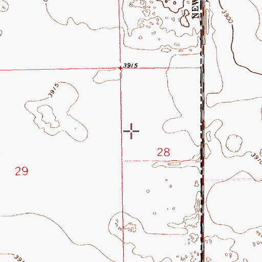 Topographic Map of 12626 Water Well, NM