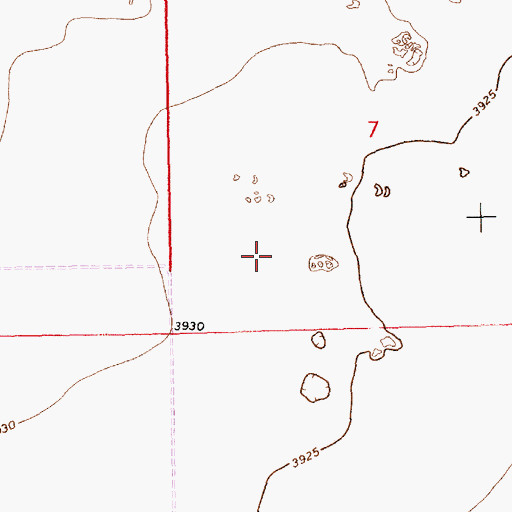 Topographic Map of 13180 Water Well, NM