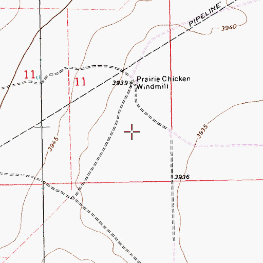 Topographic Map of 12617 Water Well, NM