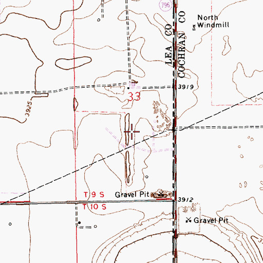 Topographic Map of 12566 Water Well, NM