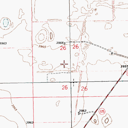 Topographic Map of 13135 Water Well, NM