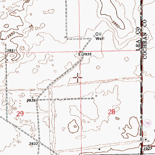 Topographic Map of 12565 Water Well, NM