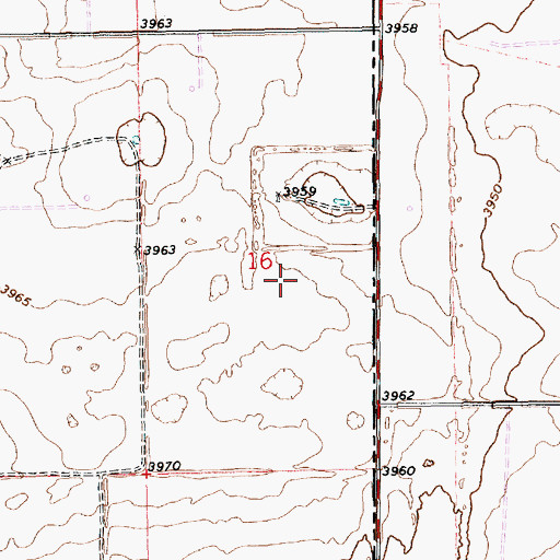 Topographic Map of 12564 Water Well, NM