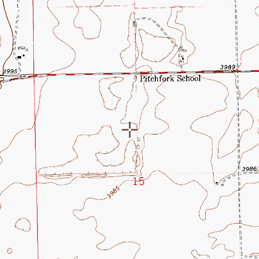 Topographic Map of 12557 Water Well, NM