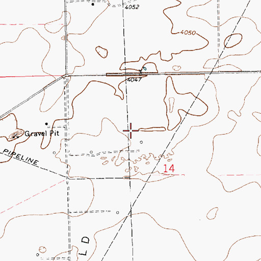 Topographic Map of 12552 Water Well, NM