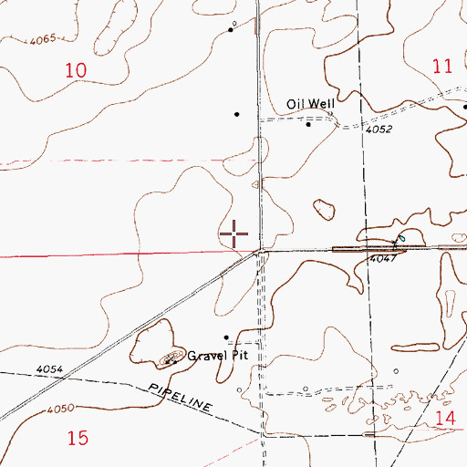 Topographic Map of 12550 Water Well, NM