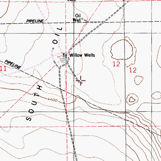 Topographic Map of 12509 Water Well, NM