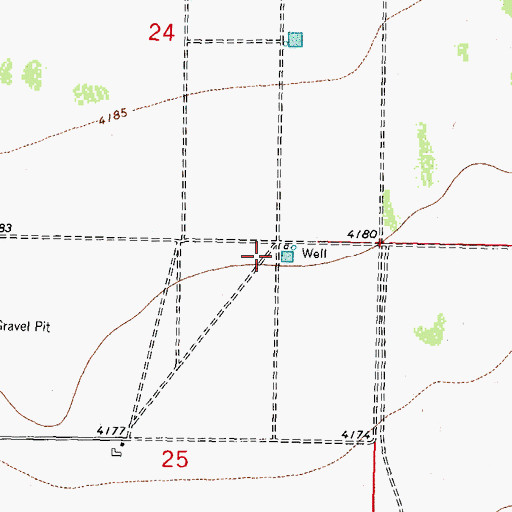 Topographic Map of 06000 Water Well, NM