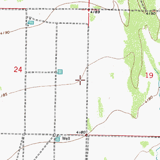 Topographic Map of 06001 Water Well, NM