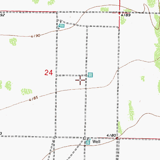 Topographic Map of 05023 Water Well, NM