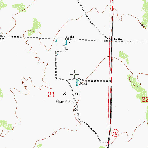 Topographic Map of 05019 Water Well, NM