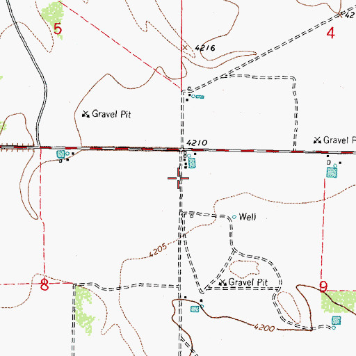 Topographic Map of 00821 Water Well, NM