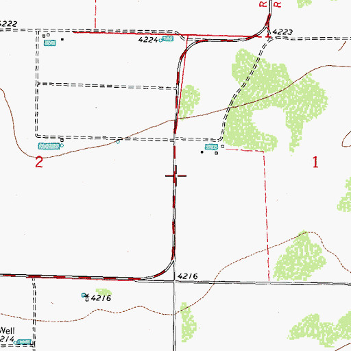 Topographic Map of 10355 Water Well, NM