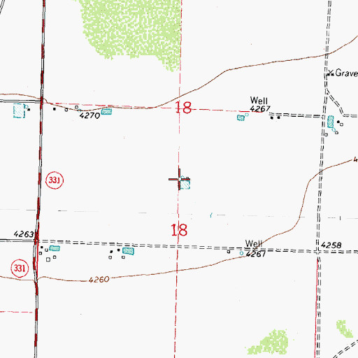 Topographic Map of 00701 Water Well, NM