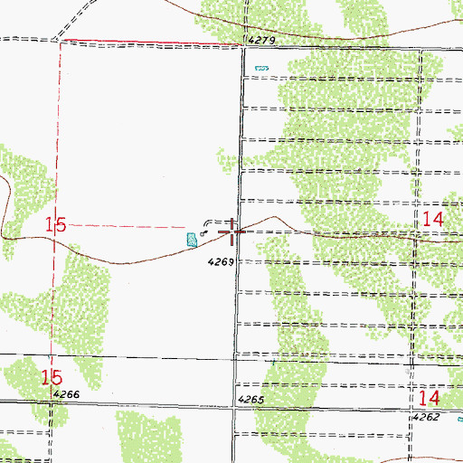 Topographic Map of 10341 Water Well, NM