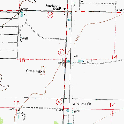 Topographic Map of 10317 Water Well, NM
