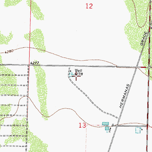 Topographic Map of 00761 Water Well, NM