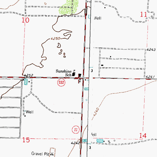 Topographic Map of 00693 Water Well, NM