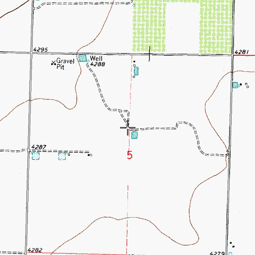 Topographic Map of 06018 Water Well, NM