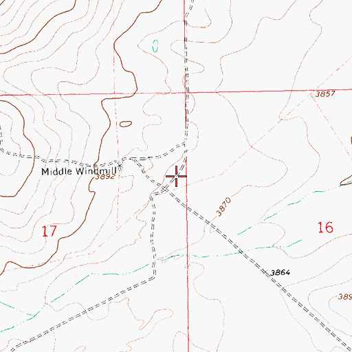 Topographic Map of 05573 Water Well, NM
