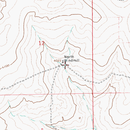 Topographic Map of 05542 Water Well, NM