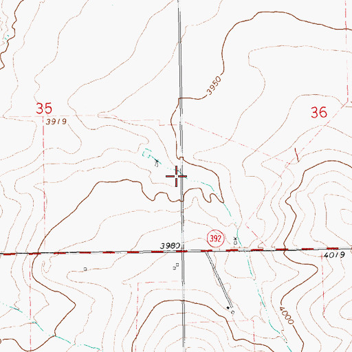 Topographic Map of 05422 Water Well, NM