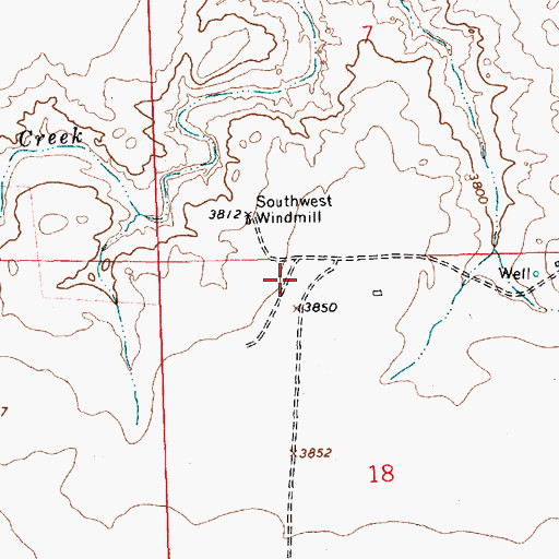 Topographic Map of 05426 Water Well, NM