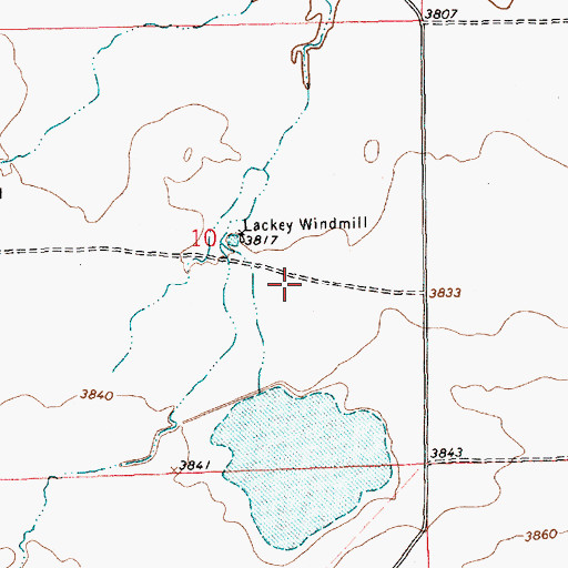 Topographic Map of 05412 Water Well, NM