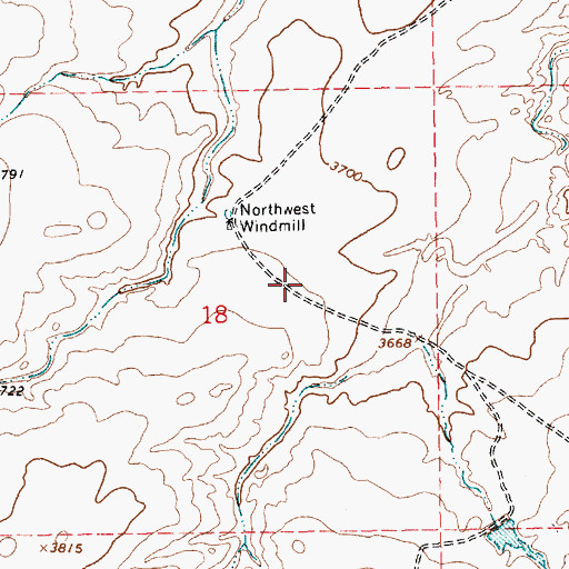 Topographic Map of 05525 Water Well, NM