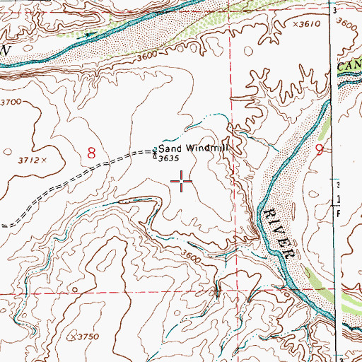 Topographic Map of 05523 Water Well, NM