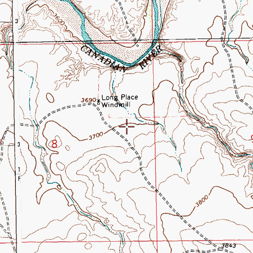 Topographic Map of 05516 Water Well, NM
