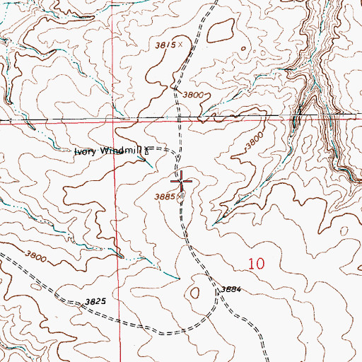 Topographic Map of 05517 Water Well, NM