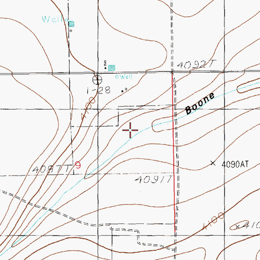 Topographic Map of 10881 Water Well, NM