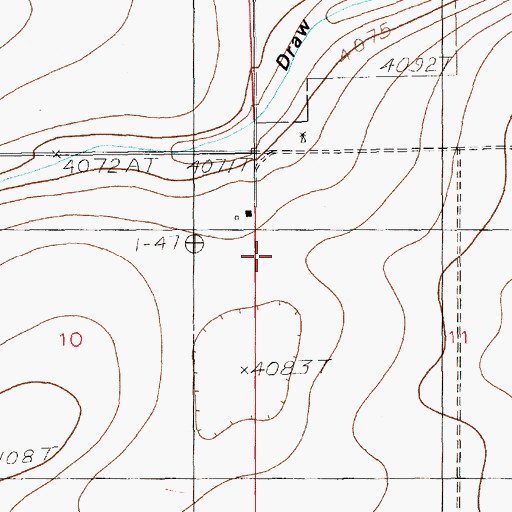 Topographic Map of 10882 Water Well, NM