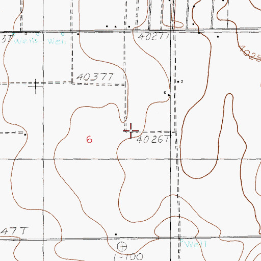 Topographic Map of 12684 Water Well, NM