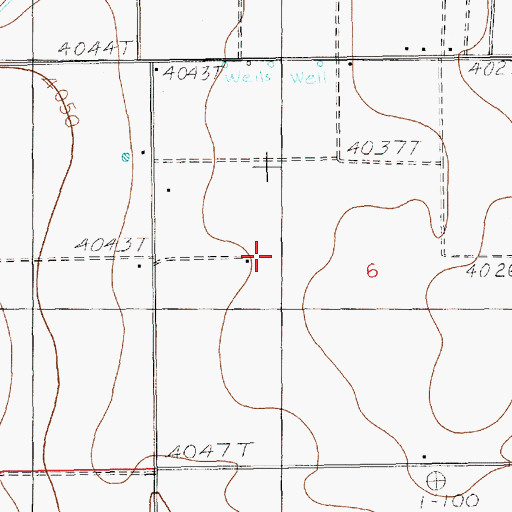 Topographic Map of 12685 Water Well, NM