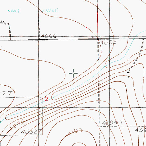 Topographic Map of 10871 Water Well, NM