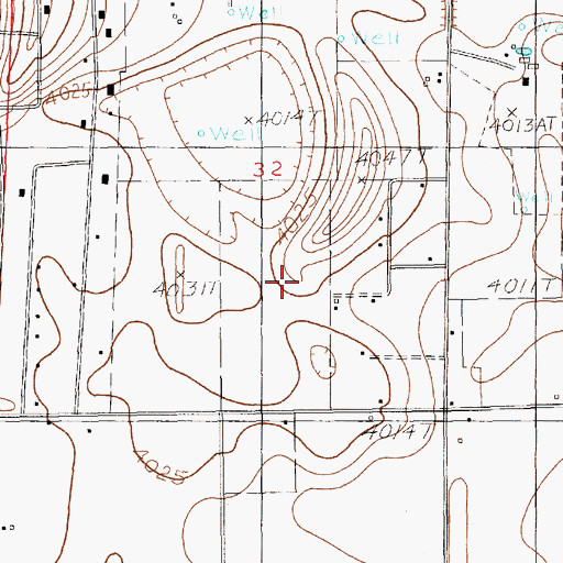 Topographic Map of 10687 Water Well, NM