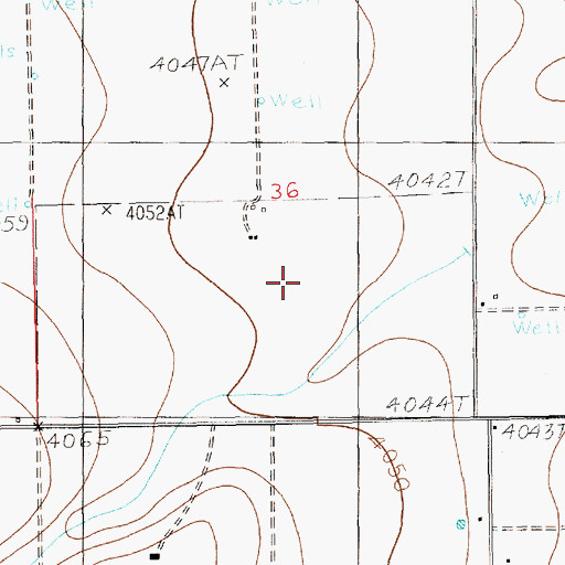 Topographic Map of 10046 Water Well, NM
